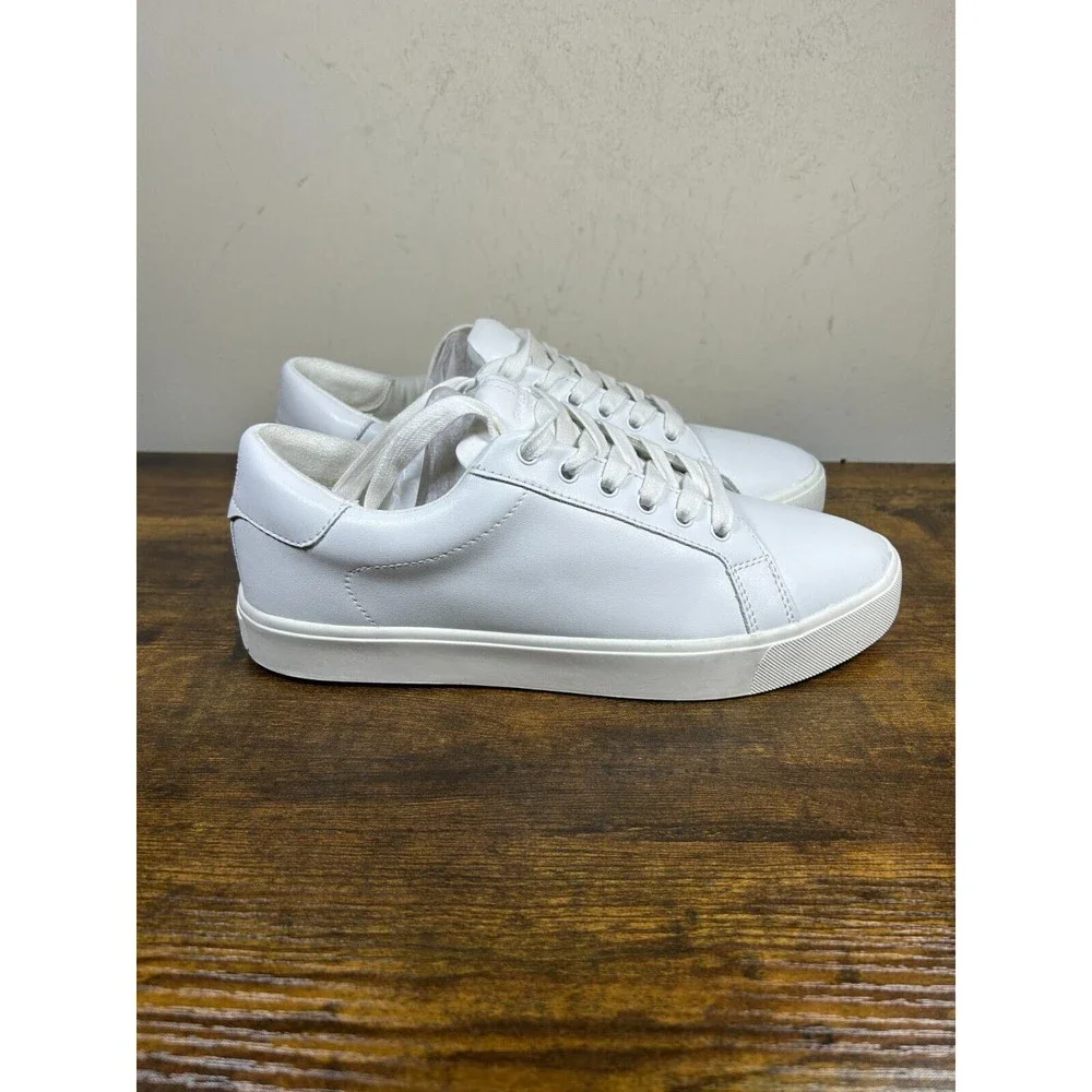 Sam Edeleman Ethyl Lace Up Sneaker white leather Shoes Women's Size 10M